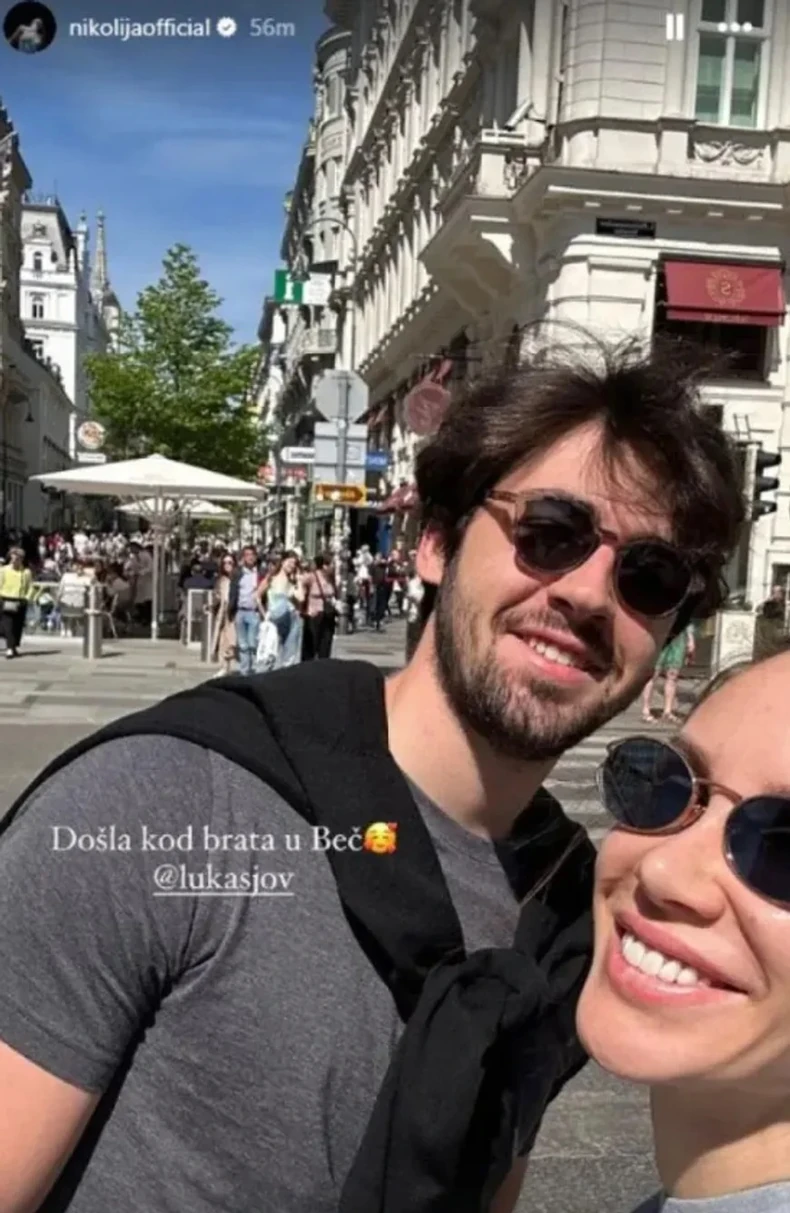Nikolija Jovanović sa bratom Lukom