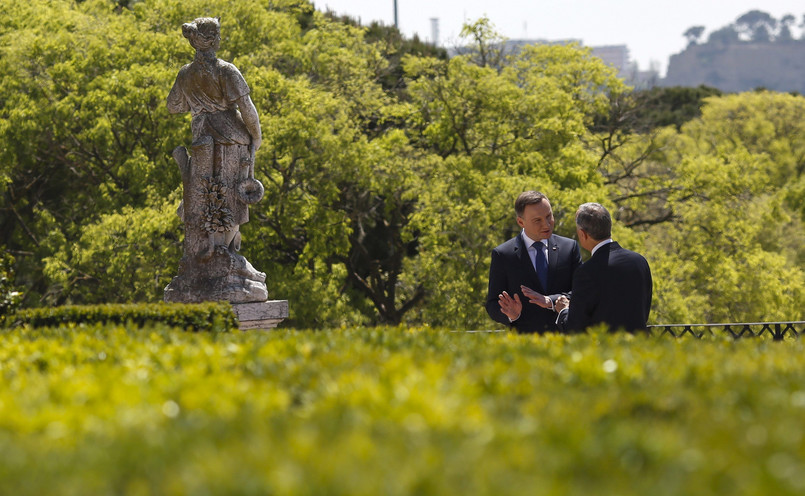 Prezydent Andrzej Duda i prezydent Portugalii Marcelo Rebelo de Sousa