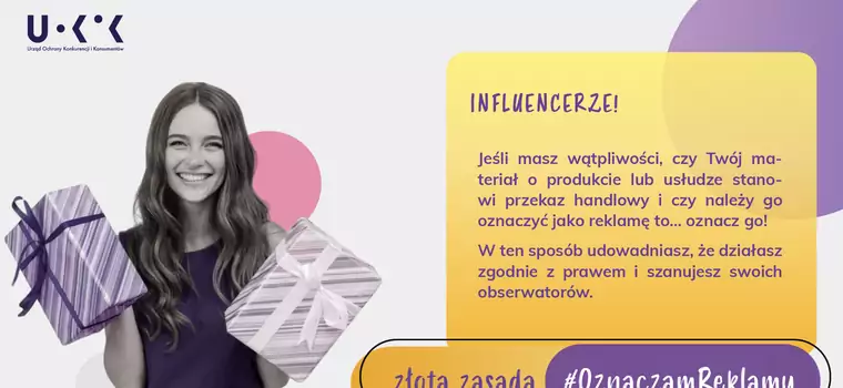 UOKiK temperuje influencerów. Ten dokument nakazuje oznaczanie reklam