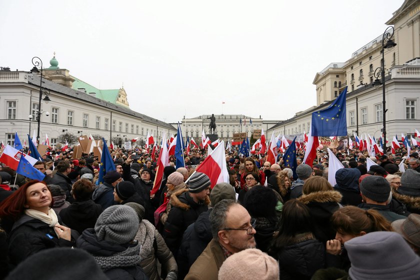 Manifestacja w obronie Trybunału Konstytucyjnego