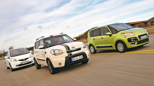 Citroen C3 Picasso kontra Honda Jazz i Kia Soul - Oto międzynarodowe trio artystyczne