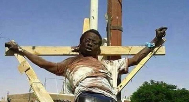 The crucified man