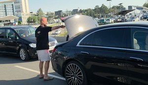 Boban Rajović na aerodromu 
