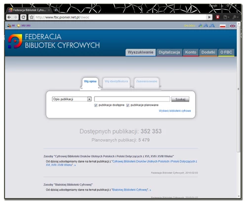 fbc.pionier.net.pl to serwis zrzeszający głównie akademickie bibioteki cyfrowe. Dostęp do większości publikacji wymaga rejestracji i wykupienia dostępu