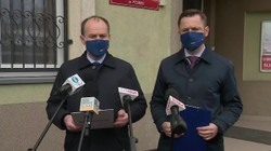 Politycy KO na kontroli w Pcimiu. Mieszkańcy zakłócili konferencję [WIDEO]