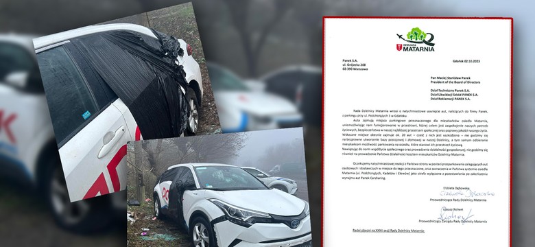 Panek urządził dzikie złomowisko na osiedlowym parkingu. Skandal w Gdańsku