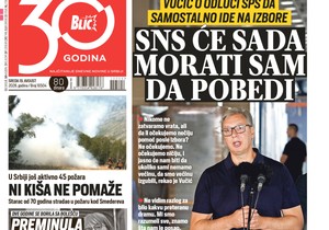 Blic naslovna strana za 19.8.