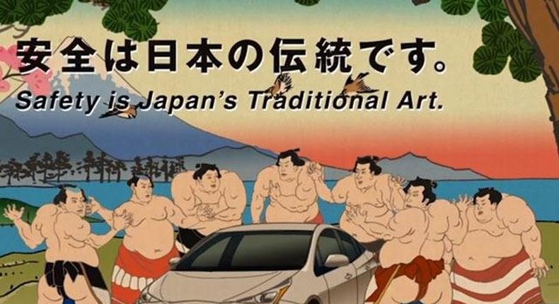 Toyota's seven sumo wrestlers