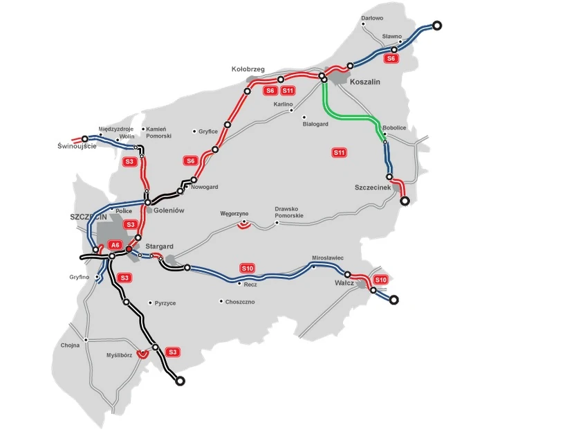 Inwestycje drogowe w woj. zachodniopomorskim