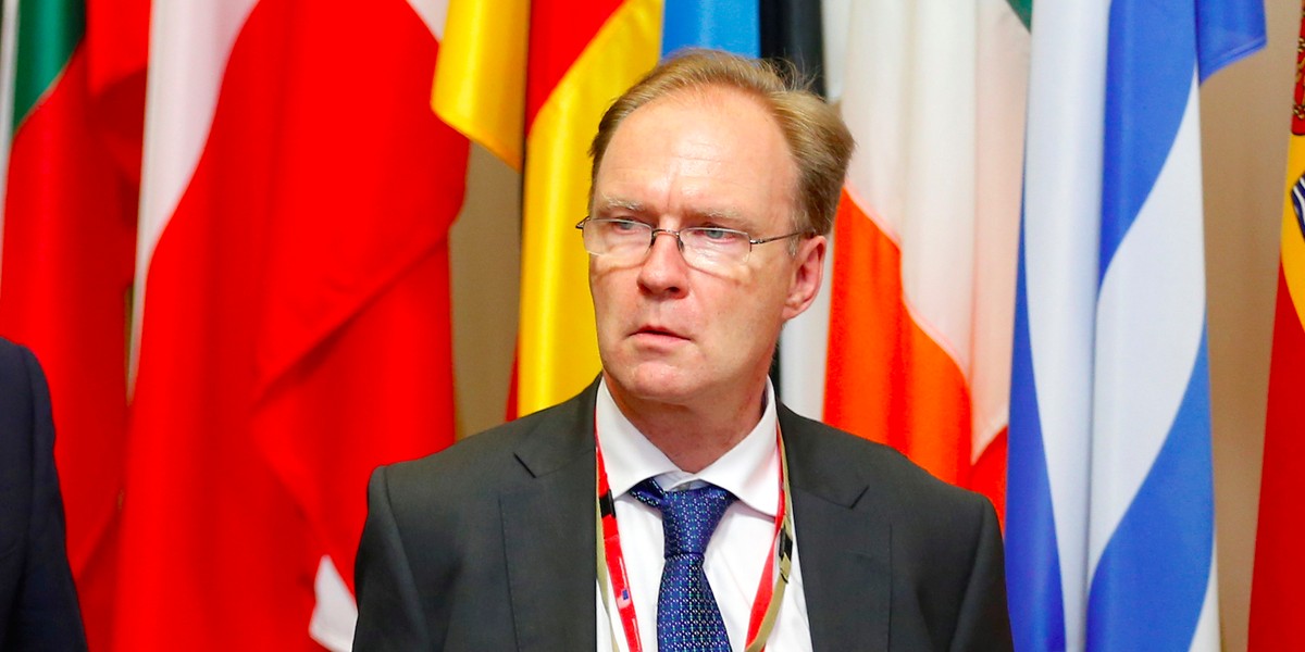 Britain's former ambassador to the European Union Ivan Rogers is pictured leaving the EU Summit in Brussels, Belgium, June 28, 2016.