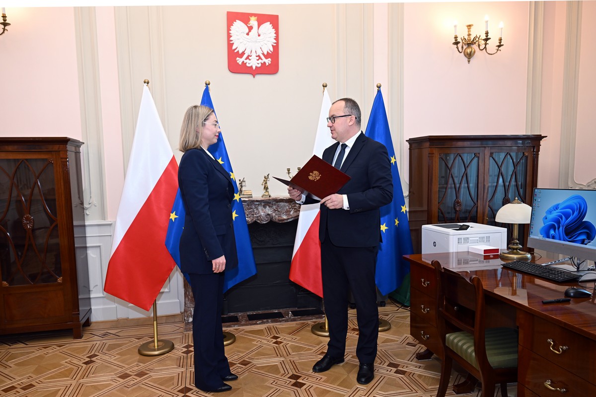 Aneta Wiewiórowska-Domagalska i szef MS Adam Bodnar