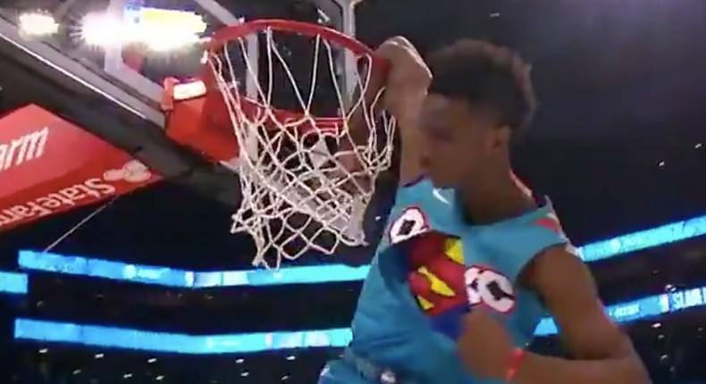 Hamidou Diallo hits absurd dunk over Shaquille O'Neal on the way to ...