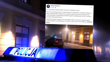 Policjanci zauważyli kobietę na dworcu w Zakopanem w środku nocy. "Do nieszczęścia trzeba niewiele"