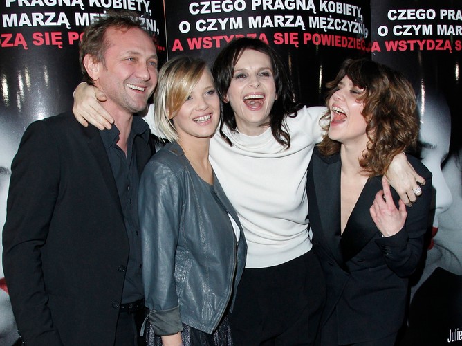 Andrzej Chyra, Joanna Kulig, Juliette Binoche i Małgorzata Szumowska