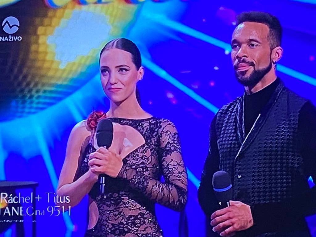 Rachel Šoltésová a Titus Ablorh.