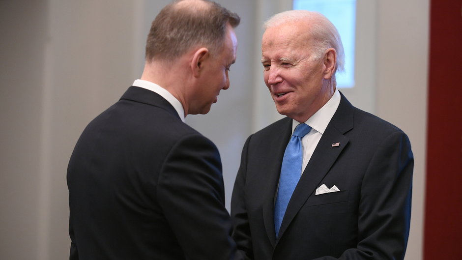 Joe Biden i Andrzej Duda