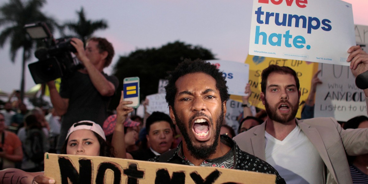 'It's now or never': Nationwide protests against Trump continue for a third night