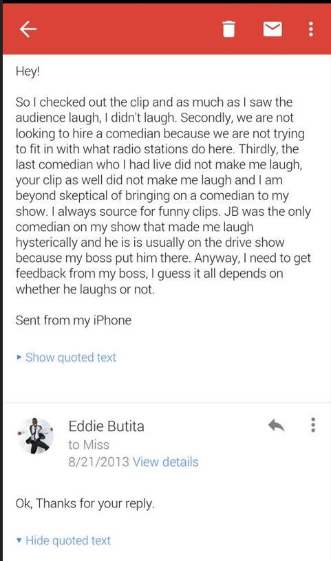Miss Mandi's 2013 response to Butita