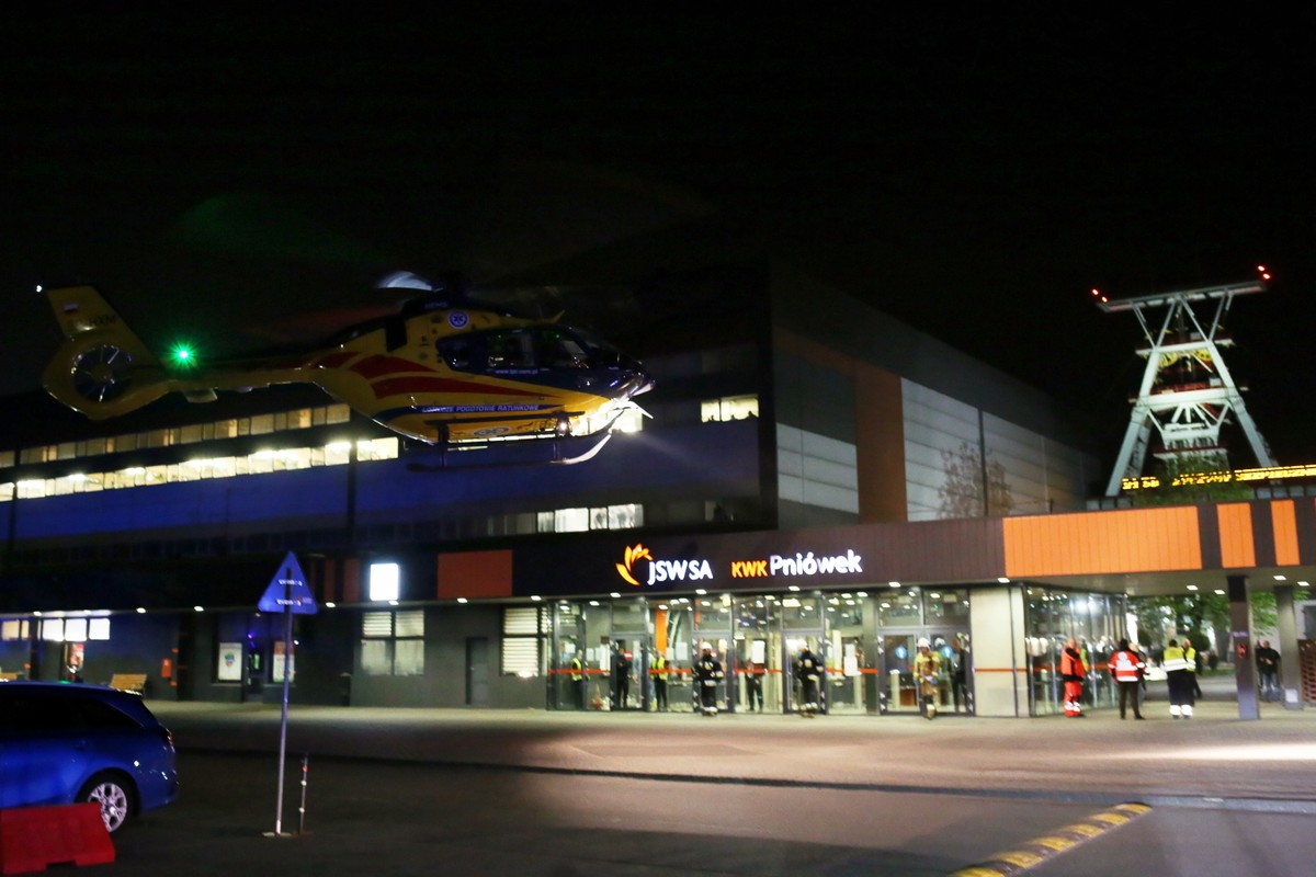 Kopalnia Pniówek w dniu wybuchu metanu