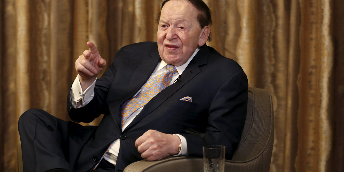 Gambling giant Las Vegas Sands Corp's Chief Executive Sheldon Adelson.