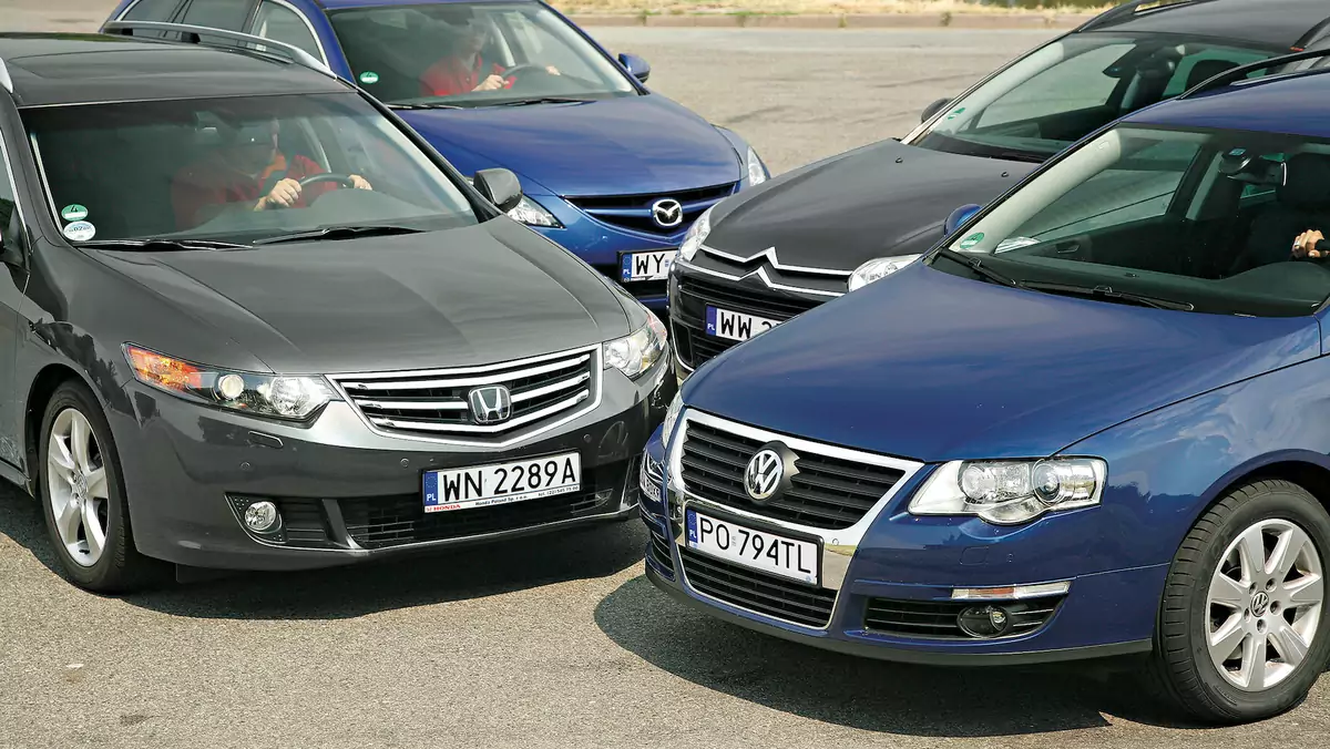 Citroën C5, Honda Accord, Mazda 6 i VW Passat – porównanie