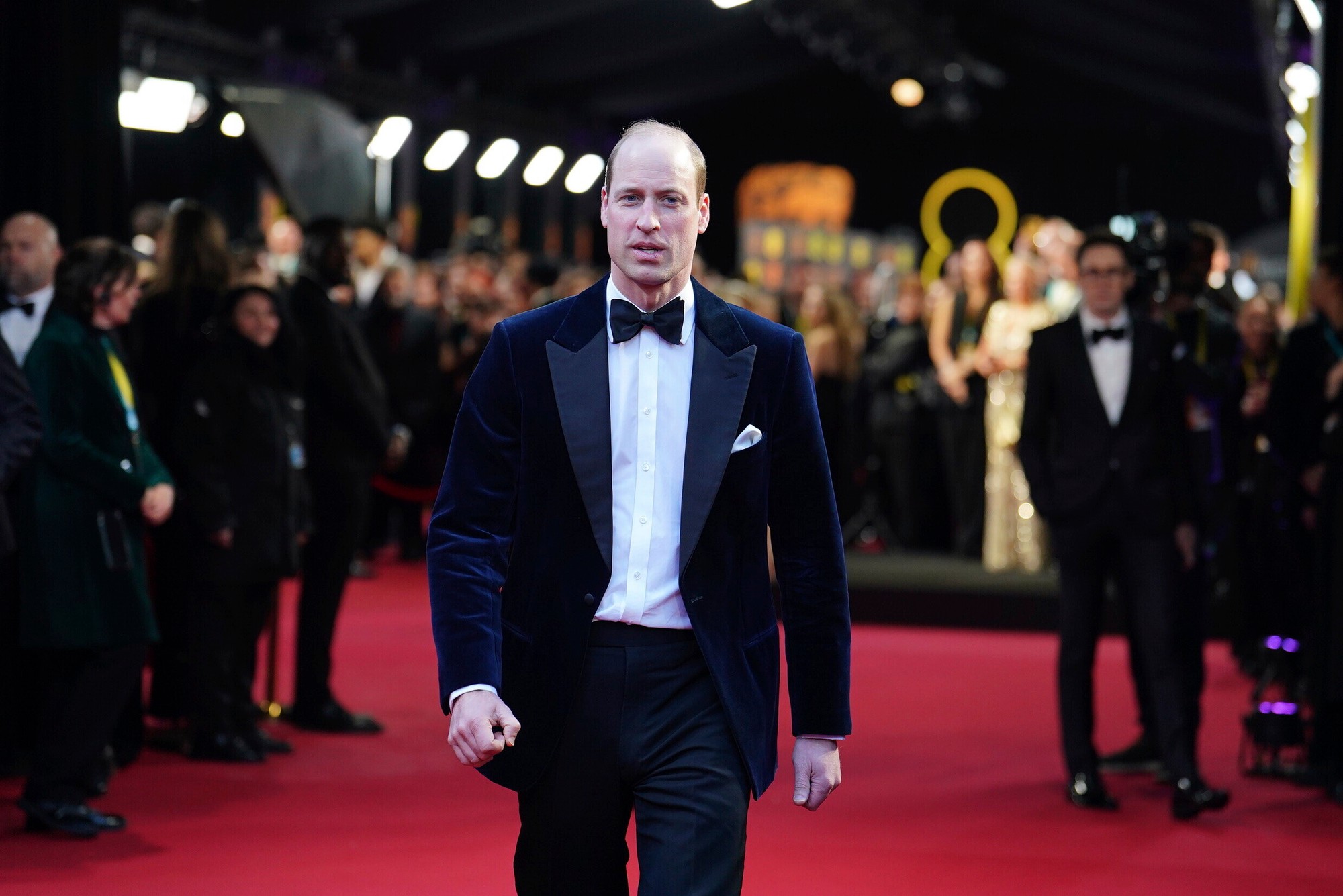 Odovzdávanie cien BAFTA - princ William.