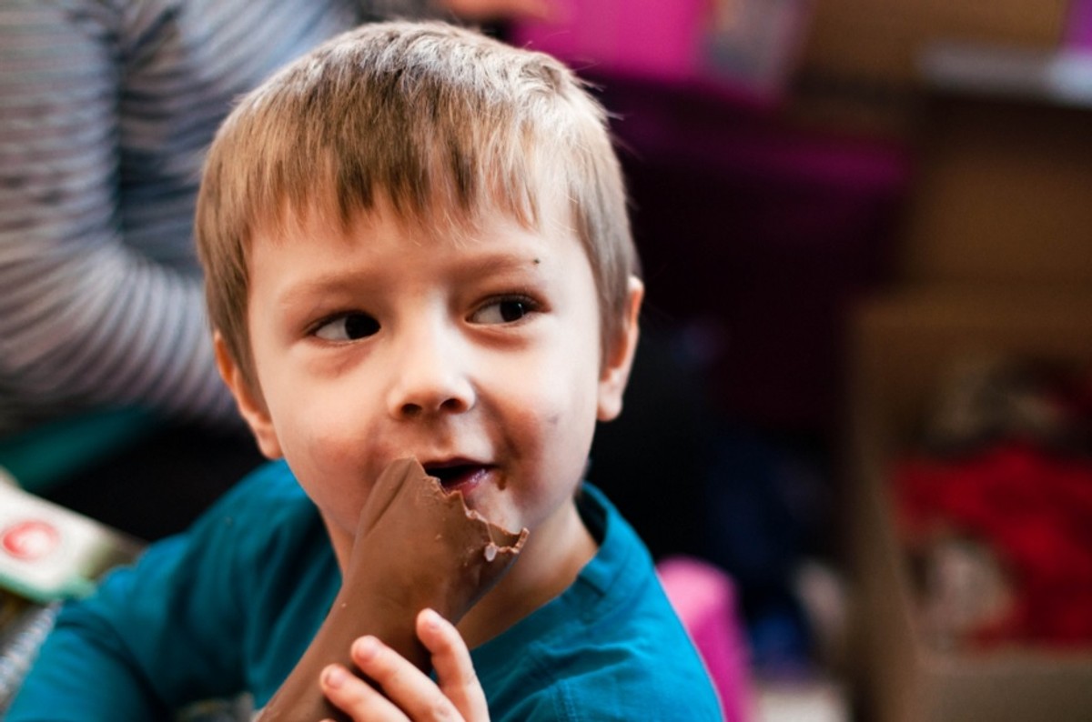 Chłopiec obdarowany przez SZLACHETNĄ PACZKĘ