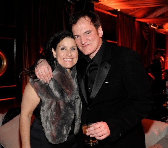 Quentin Tarantino i producentka Shannon McIntosh na After Party w hotelu Beverly