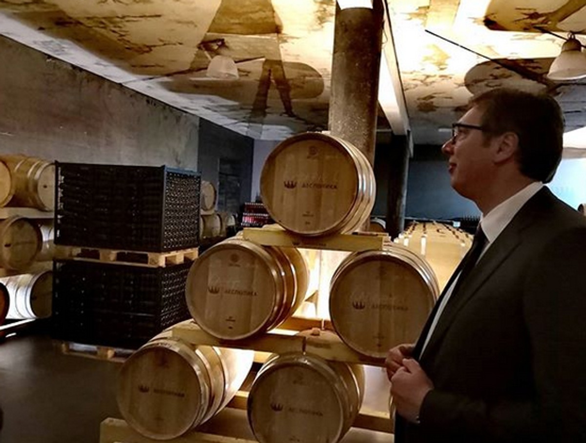 Vučić posetio vinariju kod Smederevske Palanke