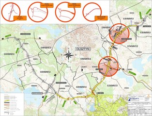 913 mln zł za 15 km obwodnicy Olsztyna. Budimex zgarnia kontrakt [MAPA]