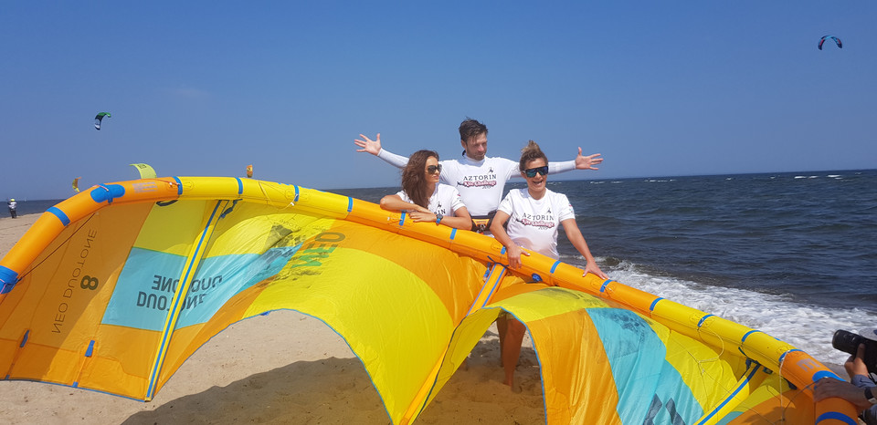 Aztorin Kite Challenge: Sylwia Nowak, Marcin Korcz, Anna Oberc