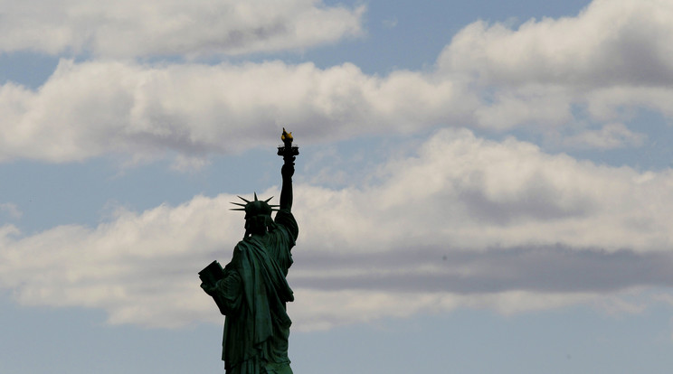 A Szabadság-szobor New York előtt, a Liberty Islanden található /Fotó: Northfoto