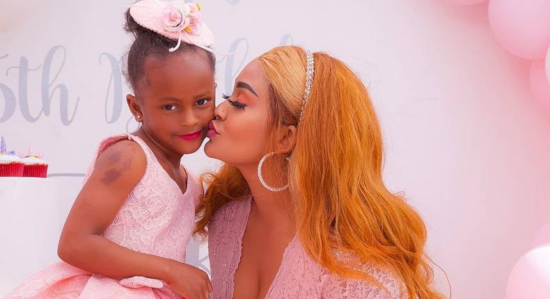 Zari Hassan with daughter Princess Tiffah 