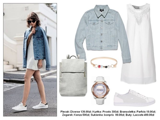 STYLIZACJE z jeansową kurtką