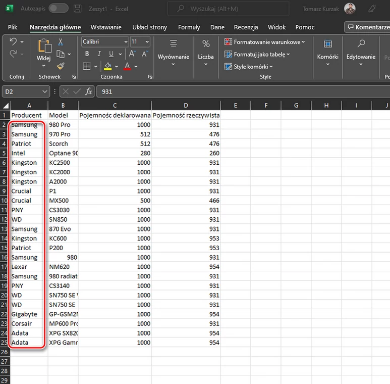 Jak Stworzyć Rozwijaną Listę Wyboru W Excel 2021 I Microsoft 365 Excel Rozwijana Lista 4848