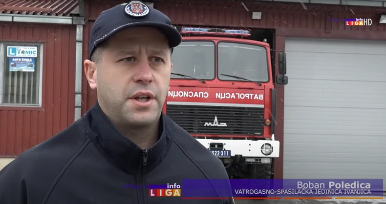 Boban Poledica iz Vatrogasno-spasilačke jedinice u Ivanjici