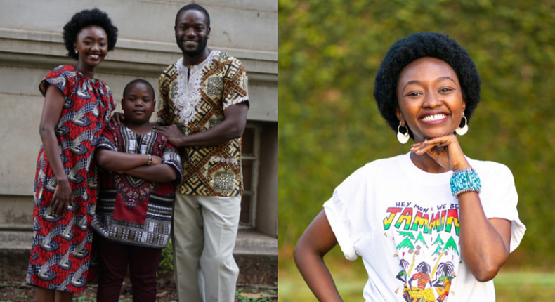 Actor  Melvin Alusa and actress Nyawara Ndambia 