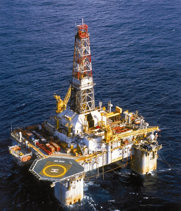 Platforma wiertnicza Chevronu, na której odkryto złoża Gorgon na morskim szelfie Australii Zachodniej. Fot. Bloomberg