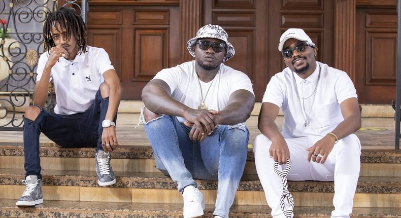 Kenyan musicians Krispah Khaligraph Jones and Boutross