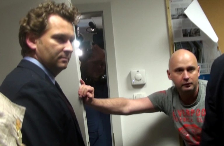 Prezes Platformy Mediowej Point Group SA Michał M. Lisiecki i dziennikarz 'Wprost' Michał Majewski