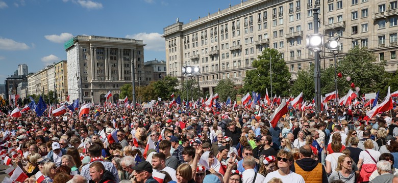 Marsz Nawrocki i Trzaskowski: ile ludzi? [Porównanie]