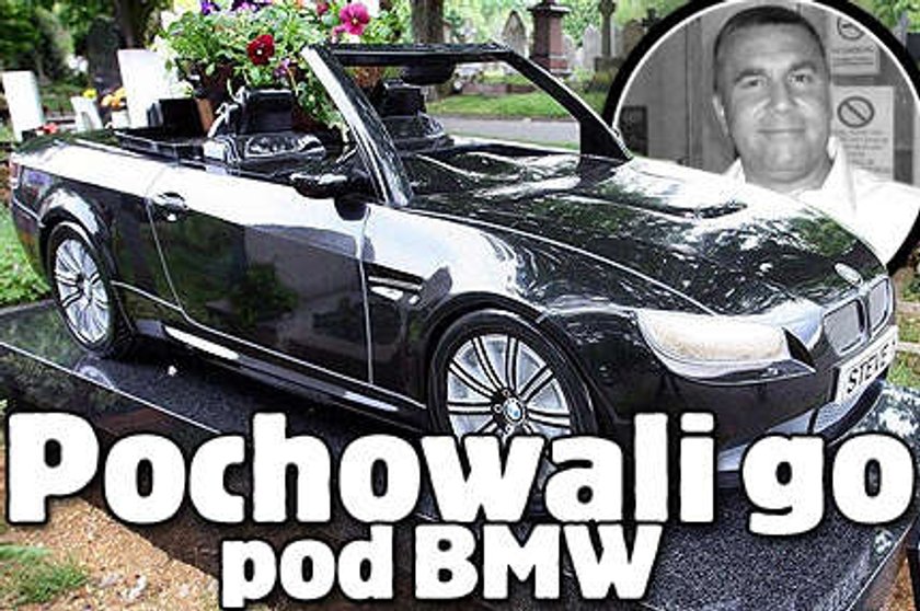 Pochowali go pod BMW