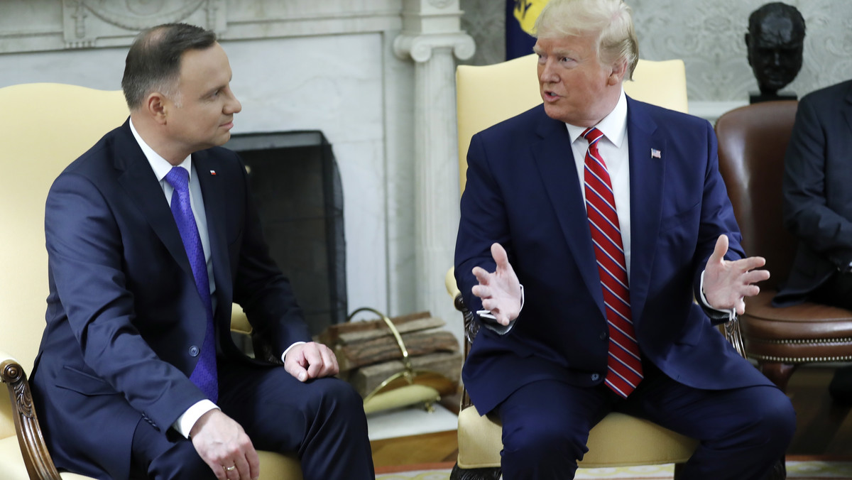 Andrzej Duda i Donald Trump w Białym Domu