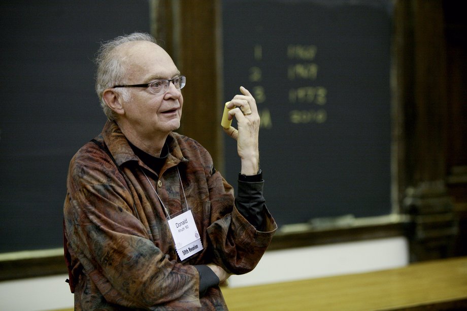 Donald Knuth we własnej osobie