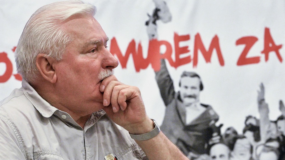 Lech Walesa na spotkaniu z przedstawicielami KOD w Gdansku