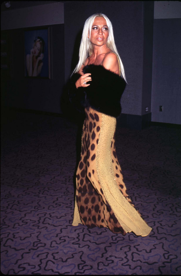 Donatella Versace w 1996 roku