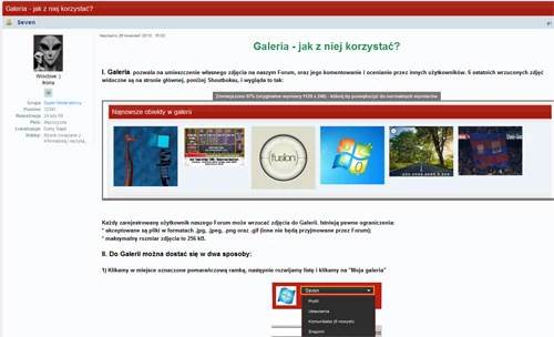 Instrukcja do tworzenia galerii na forum Komputerswiat.pl