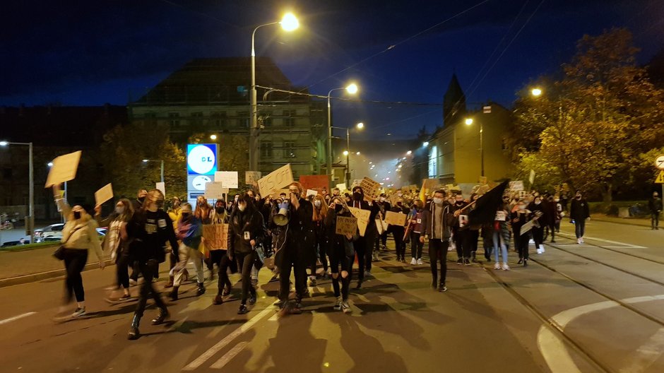 Młodzi ludzie protestowali na ulicach Gorzowa