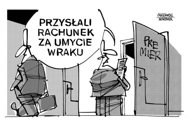 Rachunek za umycie wraku tu-154 smoleńsk krzętowski