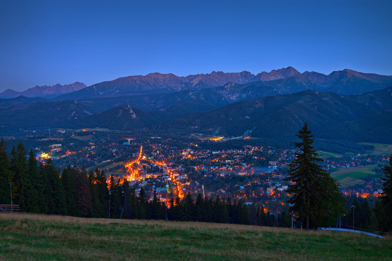 Zakopane o zmierzchu